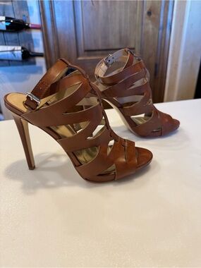 GUESS Brown Strappy Sandals